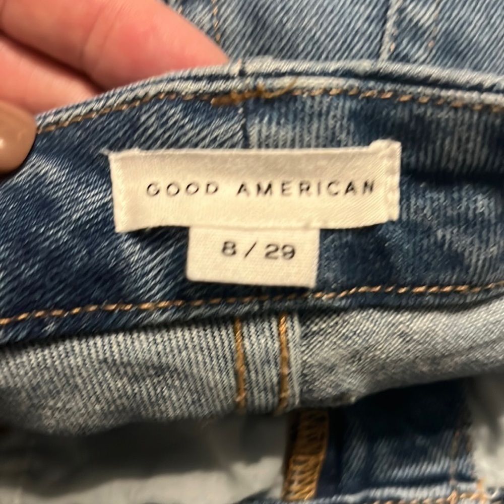GOOD AMERICAN Distressed Jeans in Medium Wash Size 8/29 - Picture 13 of 16